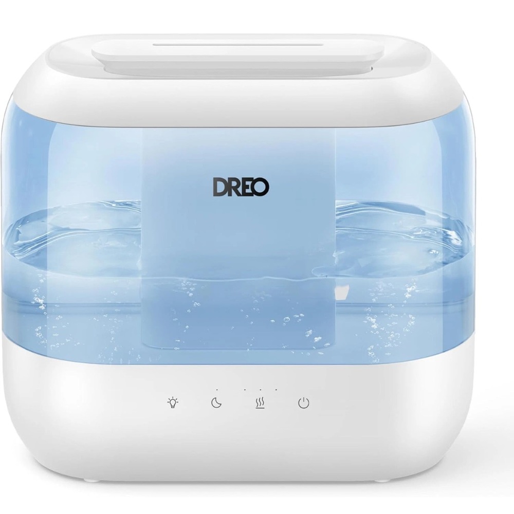 Dreo 4L Smart Humidifier,Cool Mist Humidifiers for Bedroom,32H Runtime white New